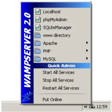 Gambar 2.6  Tampilan Wamp Server 2.0 