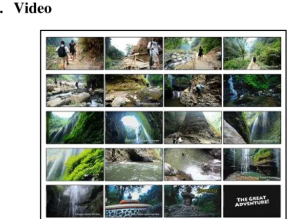 Gambar 23 Screenshots Video dari berbagai scene  (Sumber: Hasil Olahan Peneliti) 