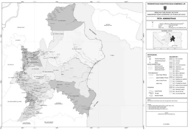 Gambar 1. Peta Kabupaten OKI (Sumber: www.kaboki.go.id) 
