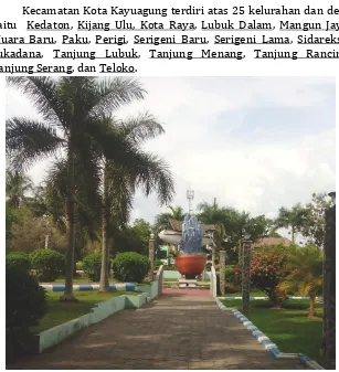 Gambar 5. Taman Kota Kayuagung (Sumber: RL. Arios) 
