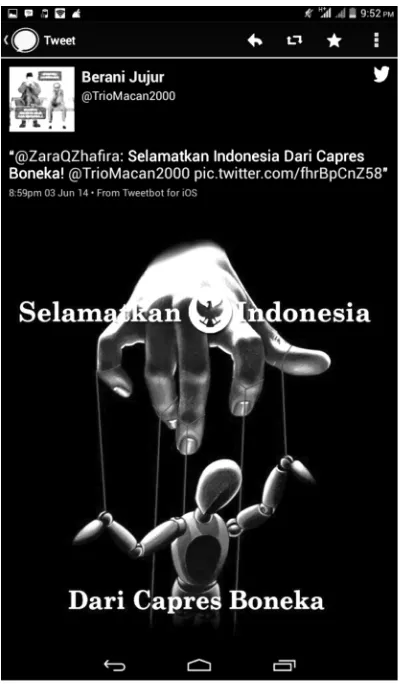 Gambar 3 Progaganda ‘Jokowi Capres Boneka’