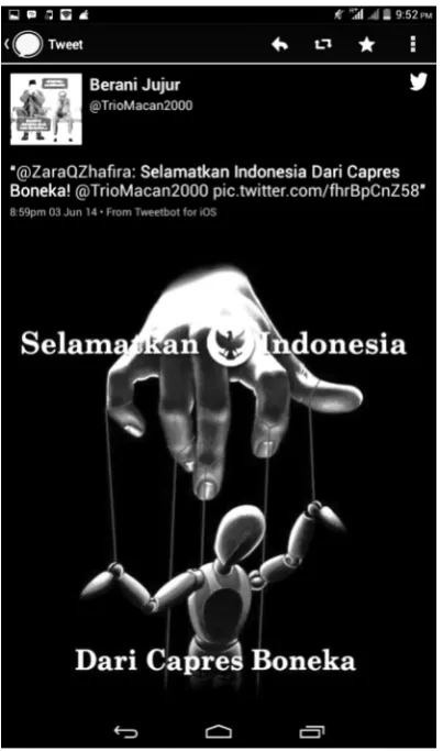 Gambar 3 Progaganda ‘Jokowi Capres Boneka’