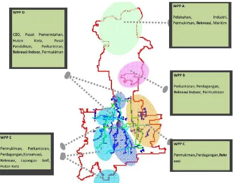 Gambar7. Peta Wilayah Pengembangan Pembangunan kota Medan 