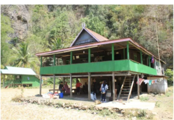 Gambar 2. Rumah Penduduk di Dusun Rammang- Rammang-Rammang sebagai Homestay