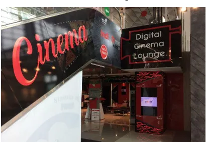 Gambar 1.1 Digital Cinema Lounge Terminal 3 Bandara Internasional Soekarno Hatta
