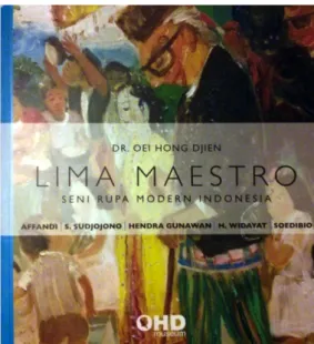 Gambar 2. Sampul buku Lima Maestro Seni Rupa Modern Indonesia  
