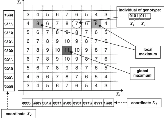 Fig. 5.1 Formulation of a search problem for a genetic algorithm