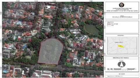 Gambar 1. Kawasan Taman Suropati Jakarta Pusat. (Analisis Penyusun, 2017)