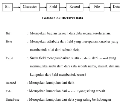 Gambar 2.2 Hierarki Data 