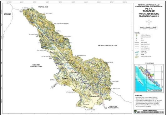 Gambar 3. 1 Peta Kabupaten Lebong 