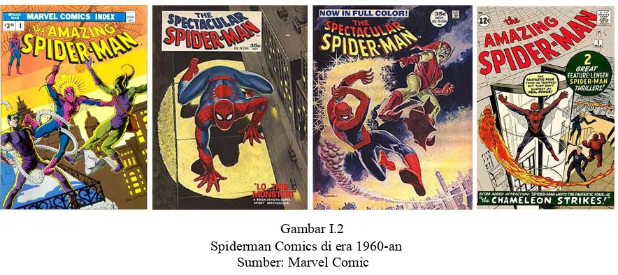  Gambar I.2 Spiderman Comics di era 1960-an 