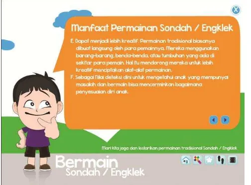 Gambar IV.6. Gambar jenis sondah/engklek (2) dalam multimedia interaktif 