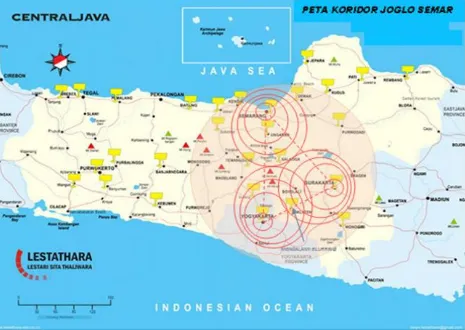 Gambar 1. Peta Organisasi keruangan joglo semar dalam Mustofa, 2013 