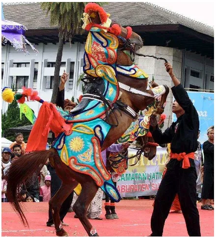 Gambar II.7 Atraksi Silat Kuda Renggong Sumber : www.pkp.parekraf.go.id (2015) 