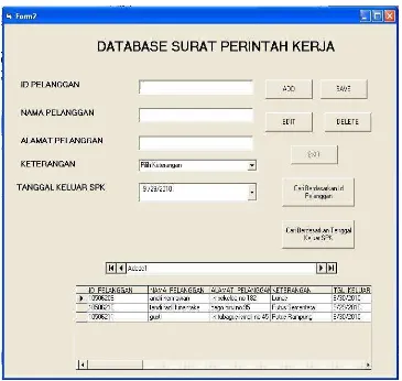 Gambar 4.9 Form Input Data Paspor Keluar 