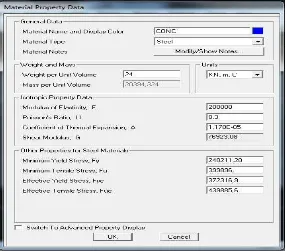 Gambar 2.8 Data-Data Material 