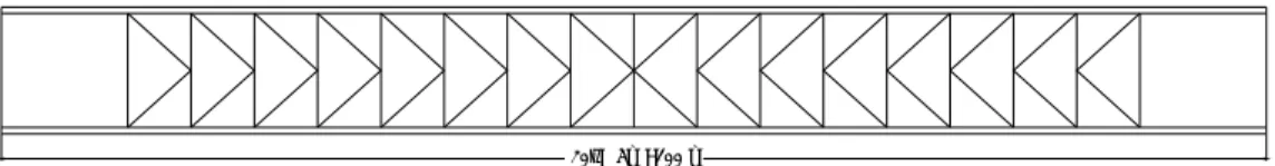 Gambar  2  menunjukkan  model  gambar  rangka  3D  dari  jembatan busur rangka baja sederhana (bentang tunggal)  de-ngan jenis jembatan a-half through arch