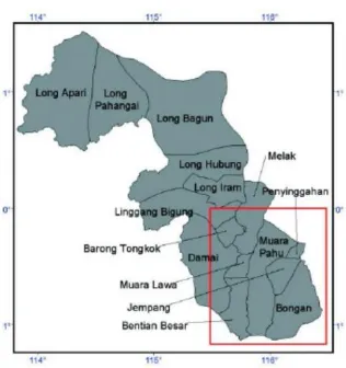Gambar 36.  Contoh tampilan aplikasi GIS bidang kehutanan di Kutai barat 