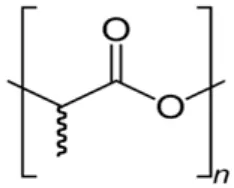 Gambar 2.3 Rumus struktur poli asam laktat 