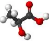 Gambar 2.5 Struktur molekul asam laktat 