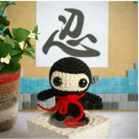 Gambar  5.  Amigurumi Jepang boneka Ninja 