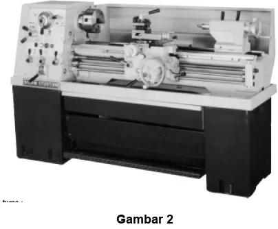 Gambar 2 2.3 Proses Bubut Mesin Bubut