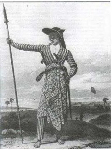 Gambar II.3. Pakaian perang prajurit Jawa 