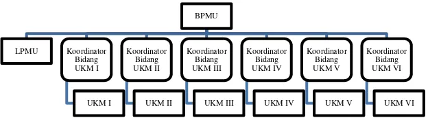 Gambar 1.1. Bagan Struktur Organisasi Kemahasiswaan Tingkat Universitas di Universitas Katolik Widya Mandala Surabaya (Sumber : Buku Panduan Pekan Pengenalan Kampus dan Strategi Belajar Di Perguruan Tinggi 2015-2016) 