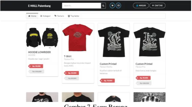 Gambar 7 Form Barang 