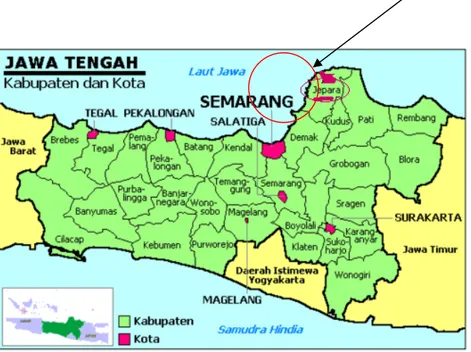 Gambar 1 Peta Geografis Wilayah Jepara 