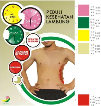 Gambar 3.10 Warna yang digunakan dalam visual kampanye 