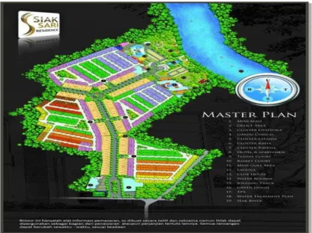 Gambar 2. Master Plan Perumahan Sari Residence 