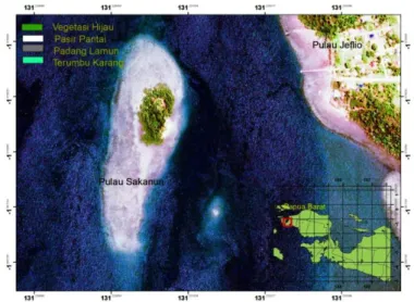 Gambar 5. Habitat bentik perairan Pulau Sakanun 