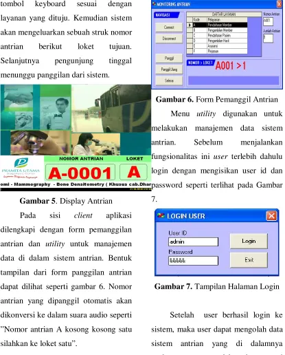 Gambar 7. Tampilan Halaman Login 