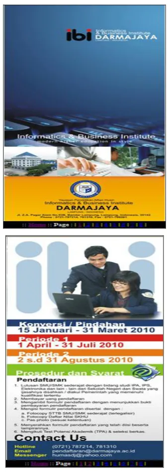 Gambar 5. Tampilan Halaman brosur 