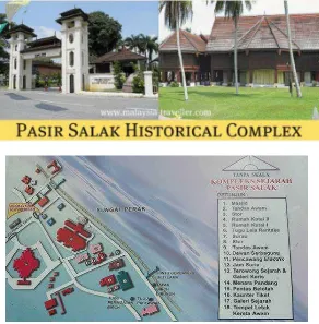 Gambar 3. 7 Peta Wisata Sejarah Pasir Salak, Malaysia 