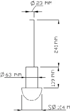 Gambar 4.1 free body diagram pilot valve  Maka  dengan  rumus  diatas  kita  dapatkan  gaya  berat  untuk pilot valve sebagai berikut : 