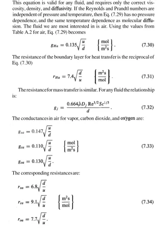 Table A.2 for air, Eq. (7.29) becomes 