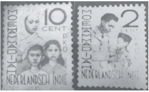 Gambar 1.Aktivitas PKO yang tergambar dalam perangko di akhir 1930an