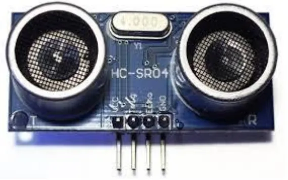 Gambar 2.1 Gambar Diagram an Pin Sensor Ultrasonik HC-SR04 