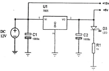 Gambar 3. Rangkaian Power supply
