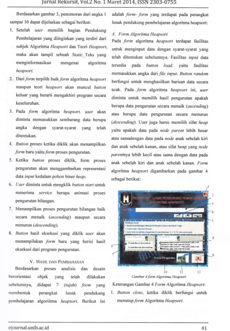 Gambar l form Algoritma Heapsort