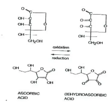 Gambar 4. Struktur Vitamin C (Asam Askorbat) (Hart, 1987) 