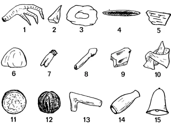 Fig. 3, no. 3. Mwaka longevity). The durable stone of theincha fruit of the mucha tree (Parinari mobola).