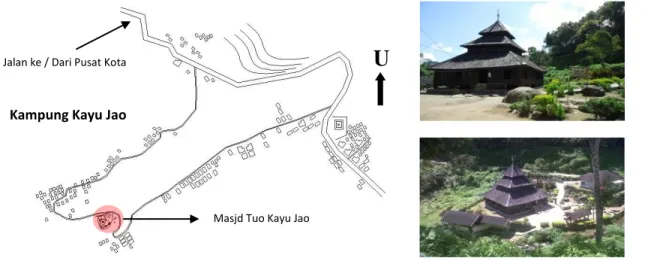 Gambar 1. Lokasi Masjid Tuo Kayu Jao 