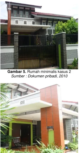 Gambar 3. Rumah minimalis kasus 1 