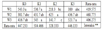 Tabel 11. Berat polong/ tanaman dan hasil uji analisis statistik DMRT 5% 
