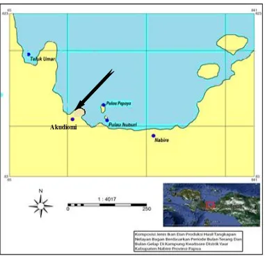 Gambar 1. Peta lokasi penelitian (Sumber: Arebo, 2014)