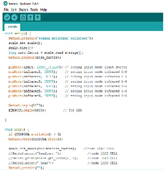 Gambar 10. IDE Arduino dan Program 