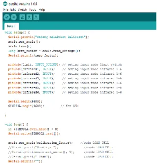 Gambar 10. IDE Arduino dan Program 